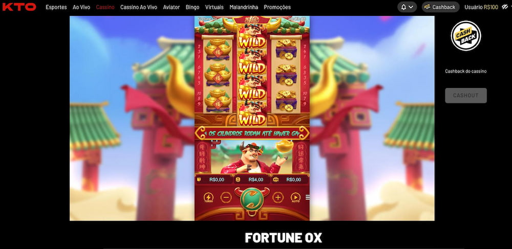 เกม Fortune Ox ที่เว็บไซต์อย่างเป็นทางการของ KTO Casino